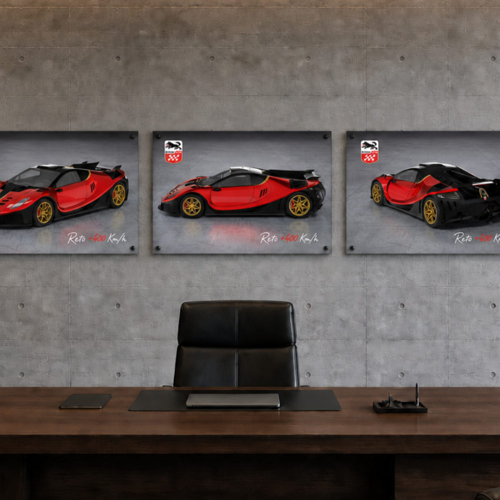 Exclusivo juego de cuadros de 3 elementos - GTA Spano E&D - Presentación de color