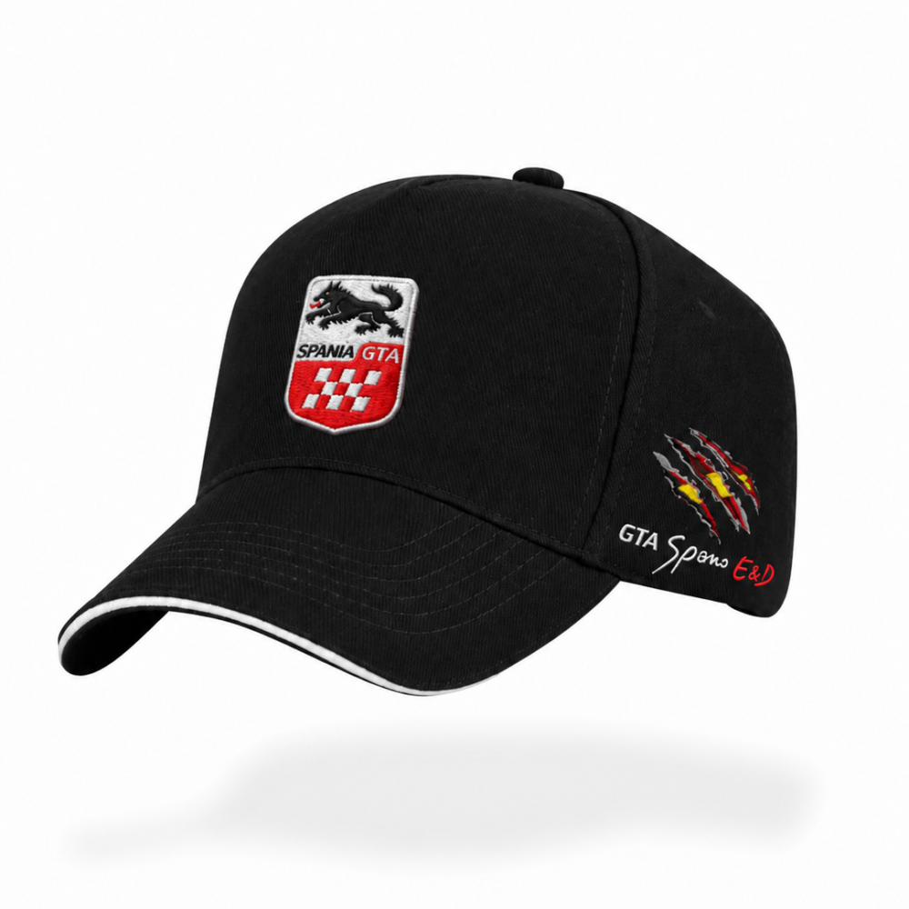 Gorra Reto +400 con logos bordados - Negro